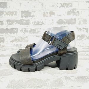 New MIA Skyler Dark Gray Ankle Strap Sandal V724
